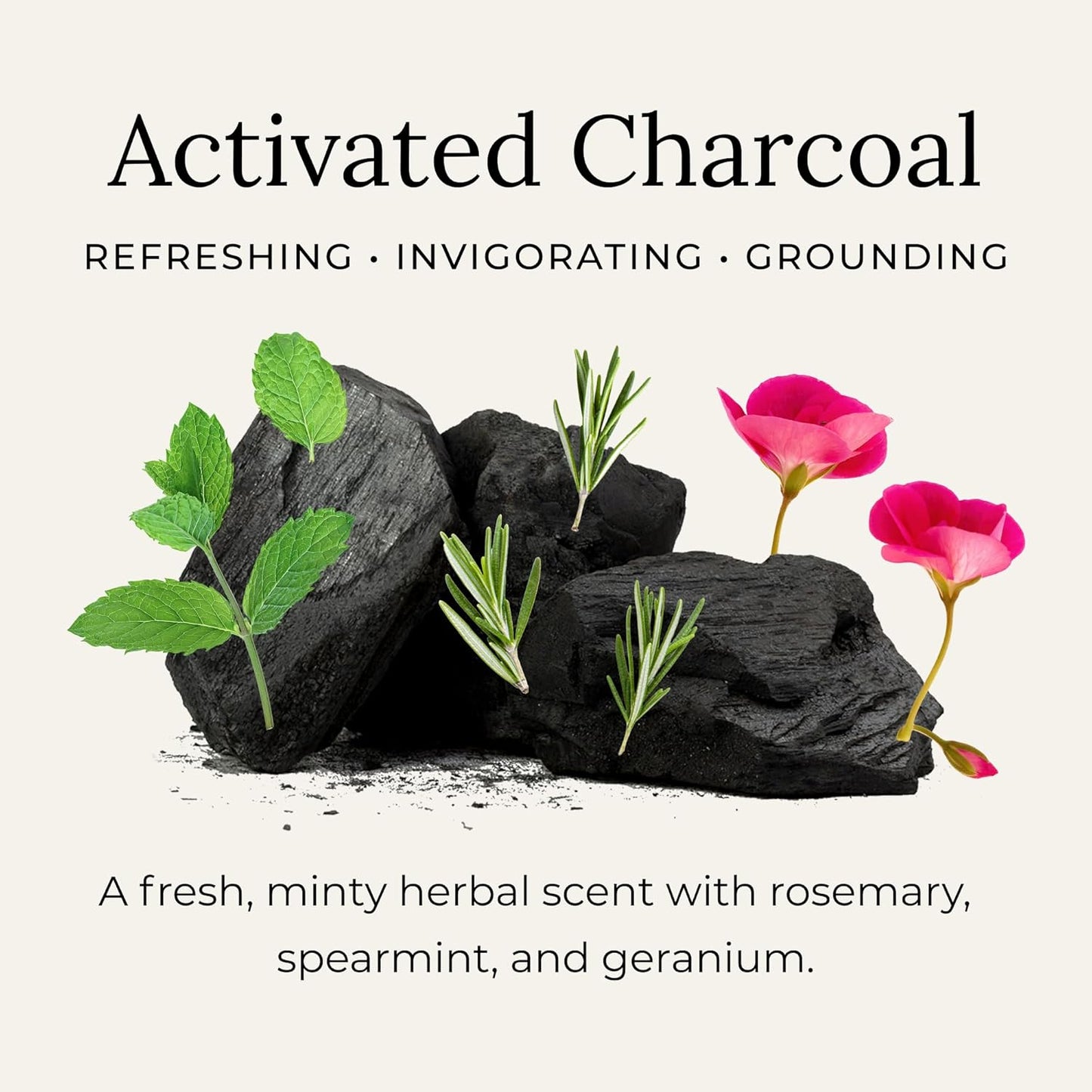 All Natural Deodorant Cream, Aluminum Free Deodorant for Women or Men, 2.4 Ounce - Activated Charcoal
