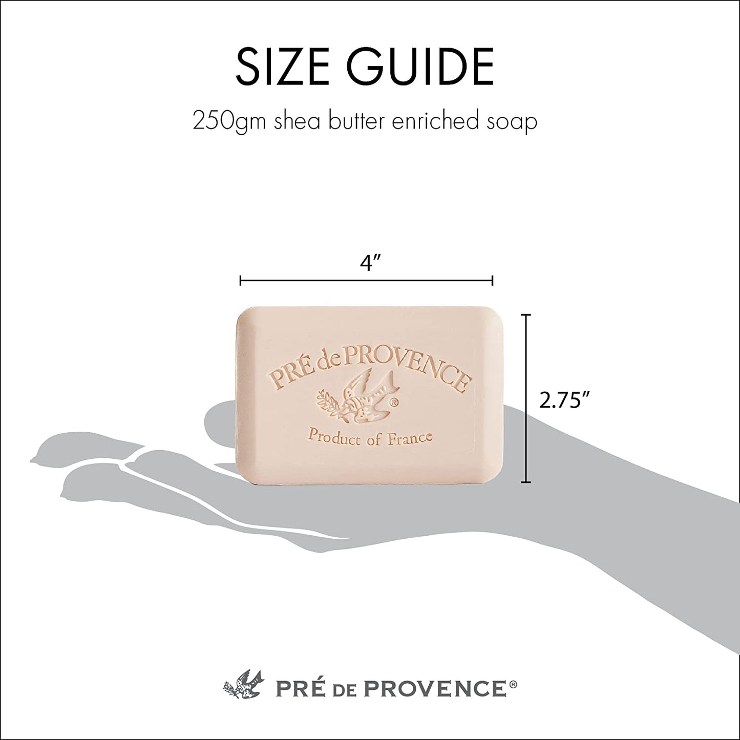 Artisanal Soap Bar, Enriched with Organic Shea Butter, Natural French Skincare, Quad Milled for Rich Smooth Lather, 8.8 Ounce, Lemongrass