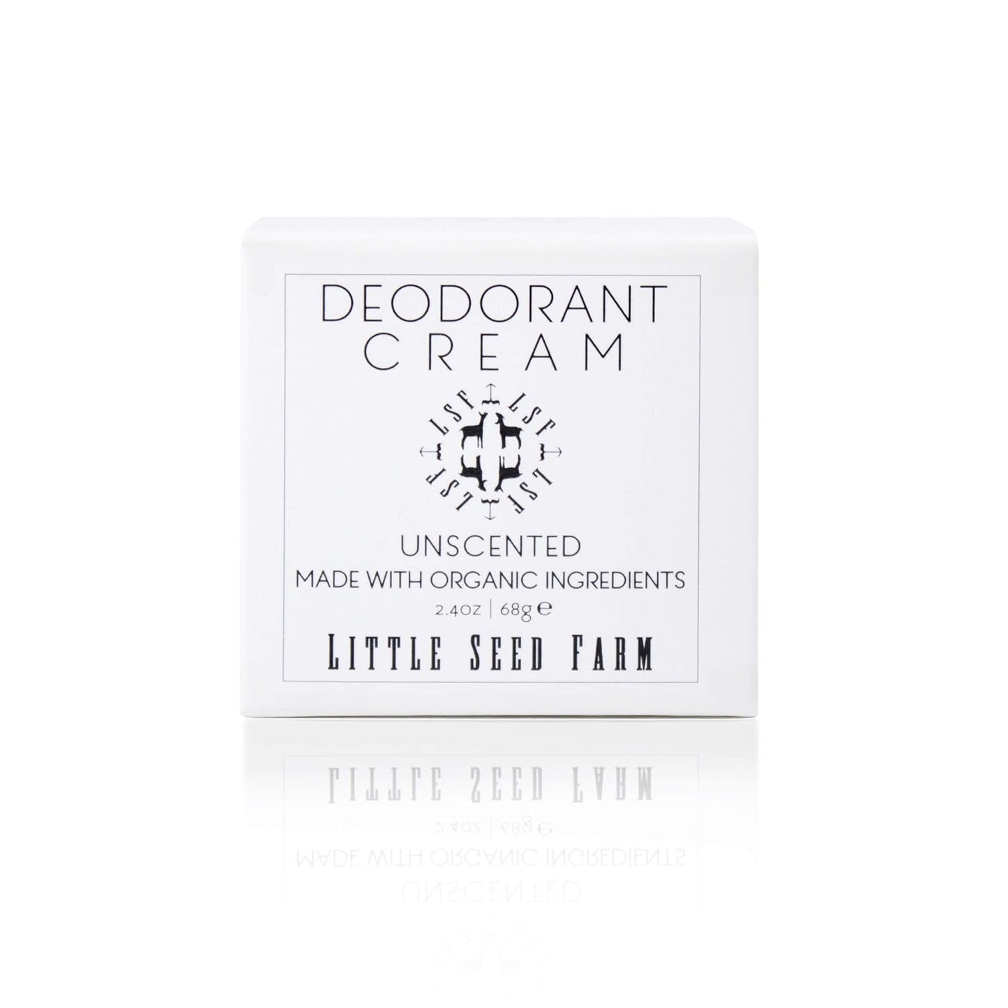 All Natural Deodorant Cream, Aluminum Free Deodorant for Women or Men, 2.4 Ounce - Unscented + Black Jar Sleeves