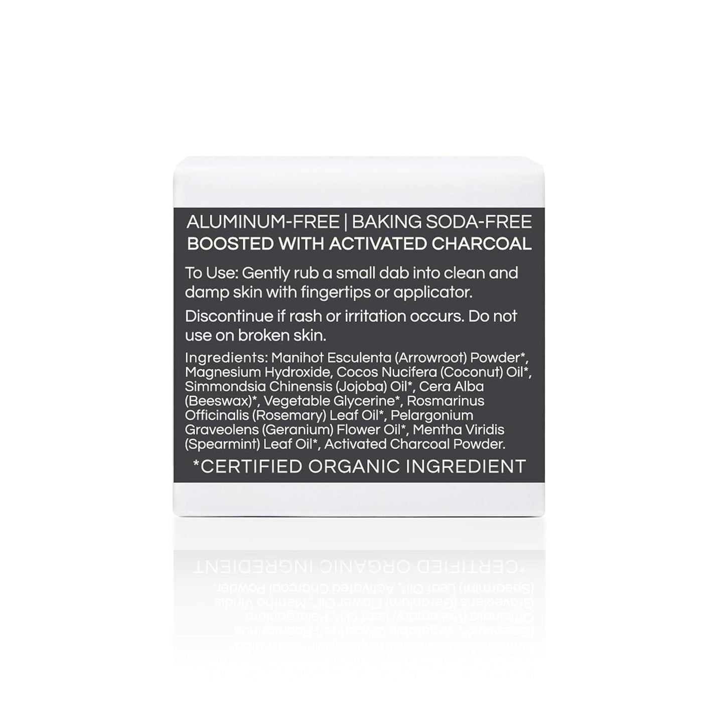 All Natural Deodorant Cream, Aluminum Free Deodorant for Women or Men, 2.4 Ounce - Activated Charcoal