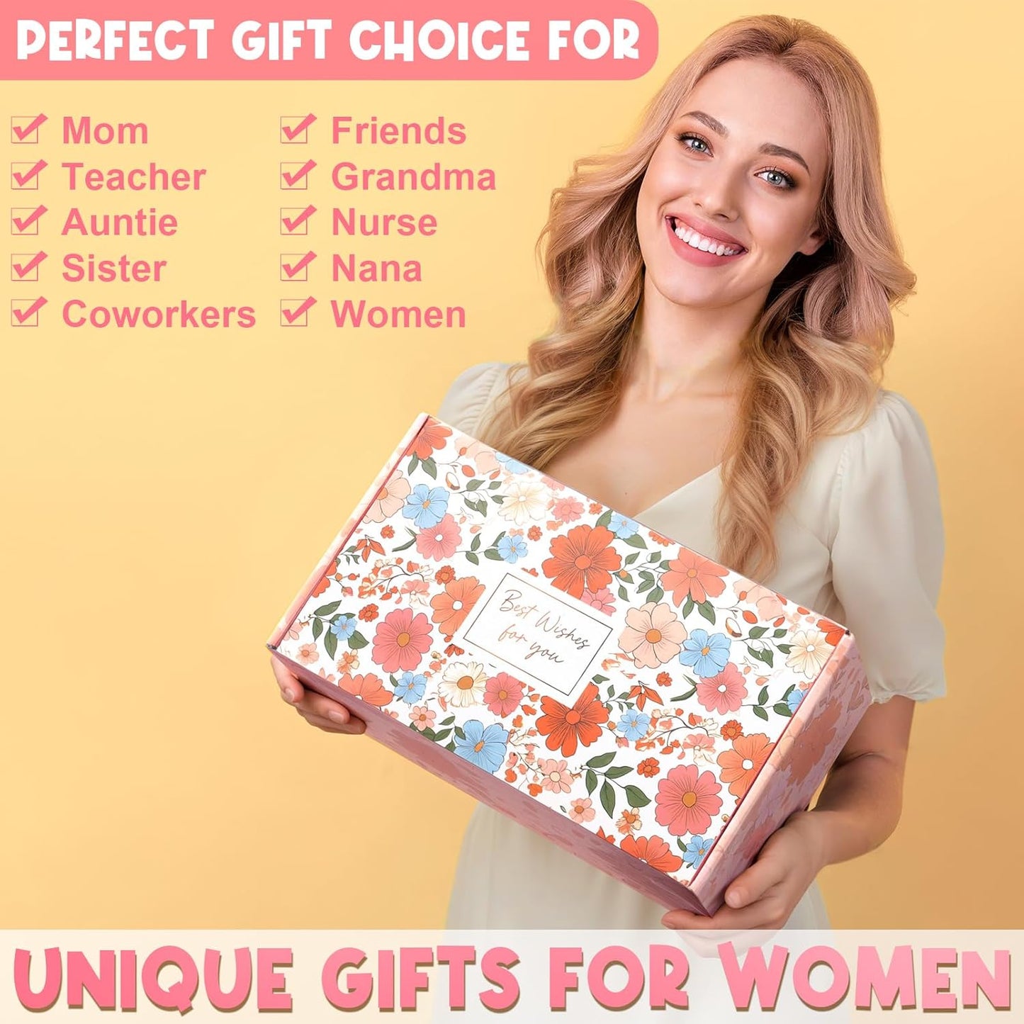 Christian Faith Gifts for Women - Religious Catholic Sunflower Inspirational Spiritual Gift for Mom, Grandma, Sister, Coworker with Makeup Bag and 40 OZ Tumbler