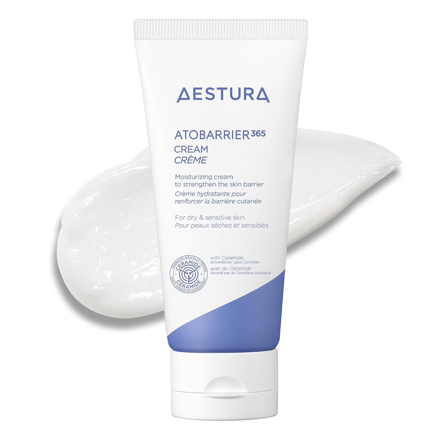ATOBARRIER365 Cream with Ceramides, Korean Moisturizer for Skin Barrier Repair | Long-Lasting Hydration, Ceramide Capsules, Dry & Sensitive Skin, Non-Comedogenic, 80 Ml / 2.70 Fl.Oz.