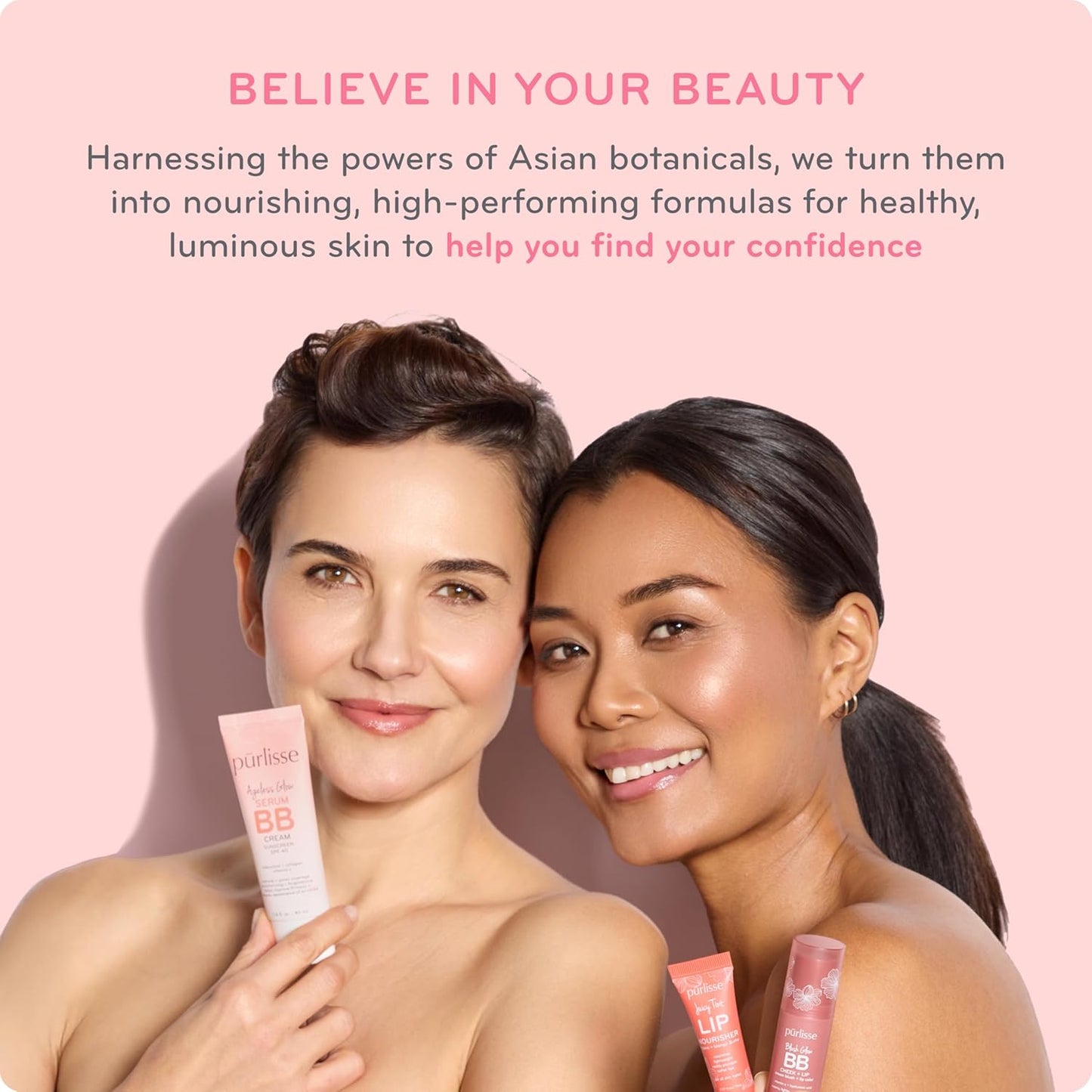 Perfect Glow BB Cream with SPF 30 - Matte Meets Dewy Finish - Enriched with Goji & Hawthorn Berry to Help Improve Skin Texture & Radiance - Deep (1.4 Oz)