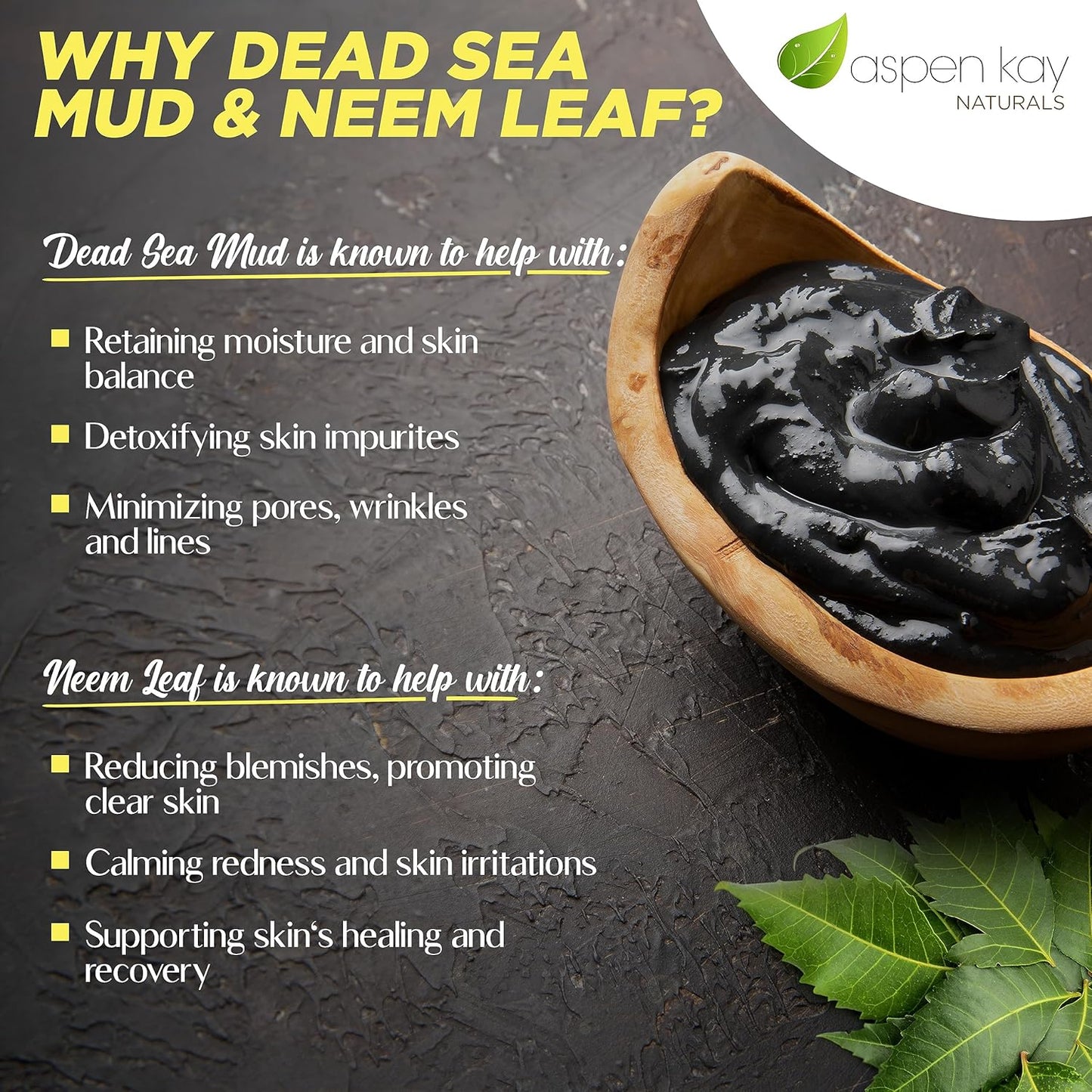 Soap Bars 4.5Oz, Dead Sea Mud and Neem