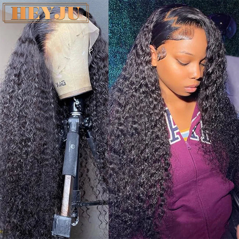 Deep Wave Lace Frontal Wigs Human Hair 200 Density Curly Wigs For women 13x6 Hd Lace Frontal Wig 13x4 Water Wave Lace Front Wig