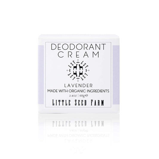All Natural Deodorant Cream, Aluminum Free Deodorant for Women or Men, 2.4 Ounce - Lavender + Pastel Purple Jar Sleeves
