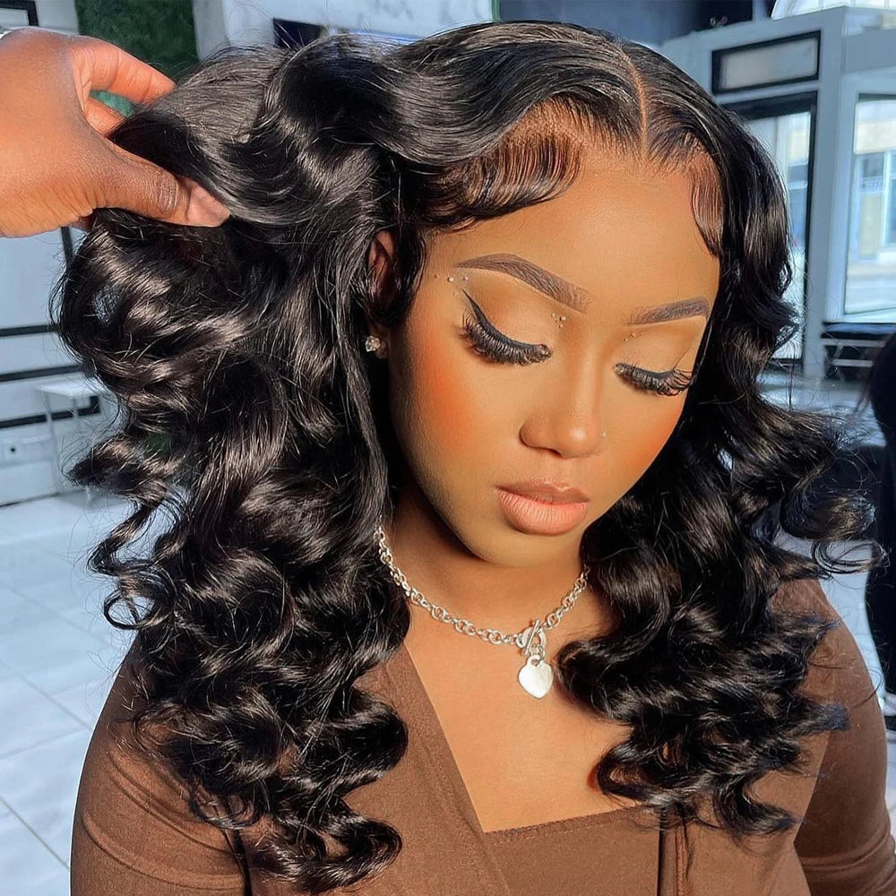 30 Inch Loose Deep Wave 13x6 360 HD Lace Front Wigs 100% Human Hair 220 Density Brazilian Curly 4x4 Lace Closure Wig Preplucked