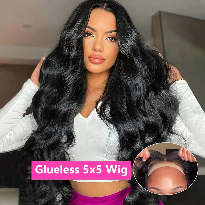 Transparent 13x4 13x6 Body Wave Lace Front Wig Human Hair PrePlucked Brazilian Human Hair Lace Frontal Wigs For Women Bling Hair
