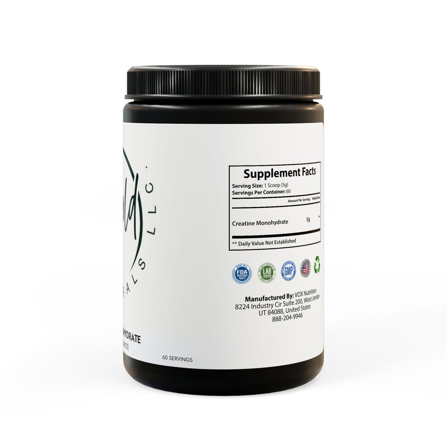 Creatine Monohydrate Supplement (300g, 10.58oz)