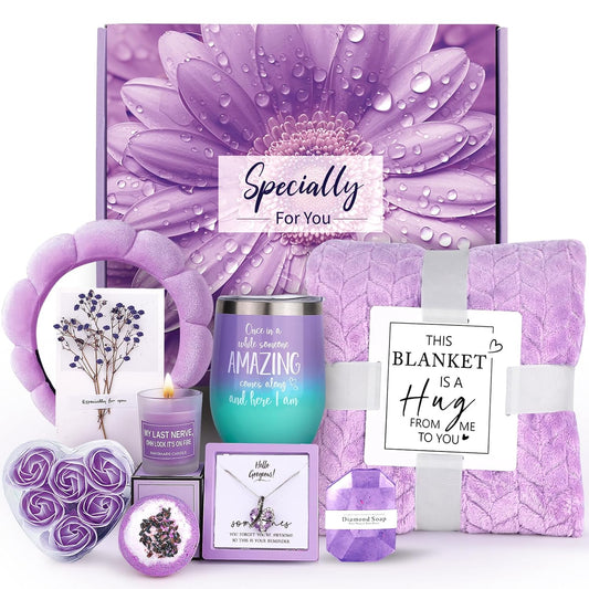 Spa Gifts Baskets for Women Wife Mom,Happy Birthday Gifts for Her Girlfriend Sister Friend,Relaxing Spa Gift,Retirement,Get Well Self Care Package,Thank You,Gifts Box for Her Graduation Anniversary