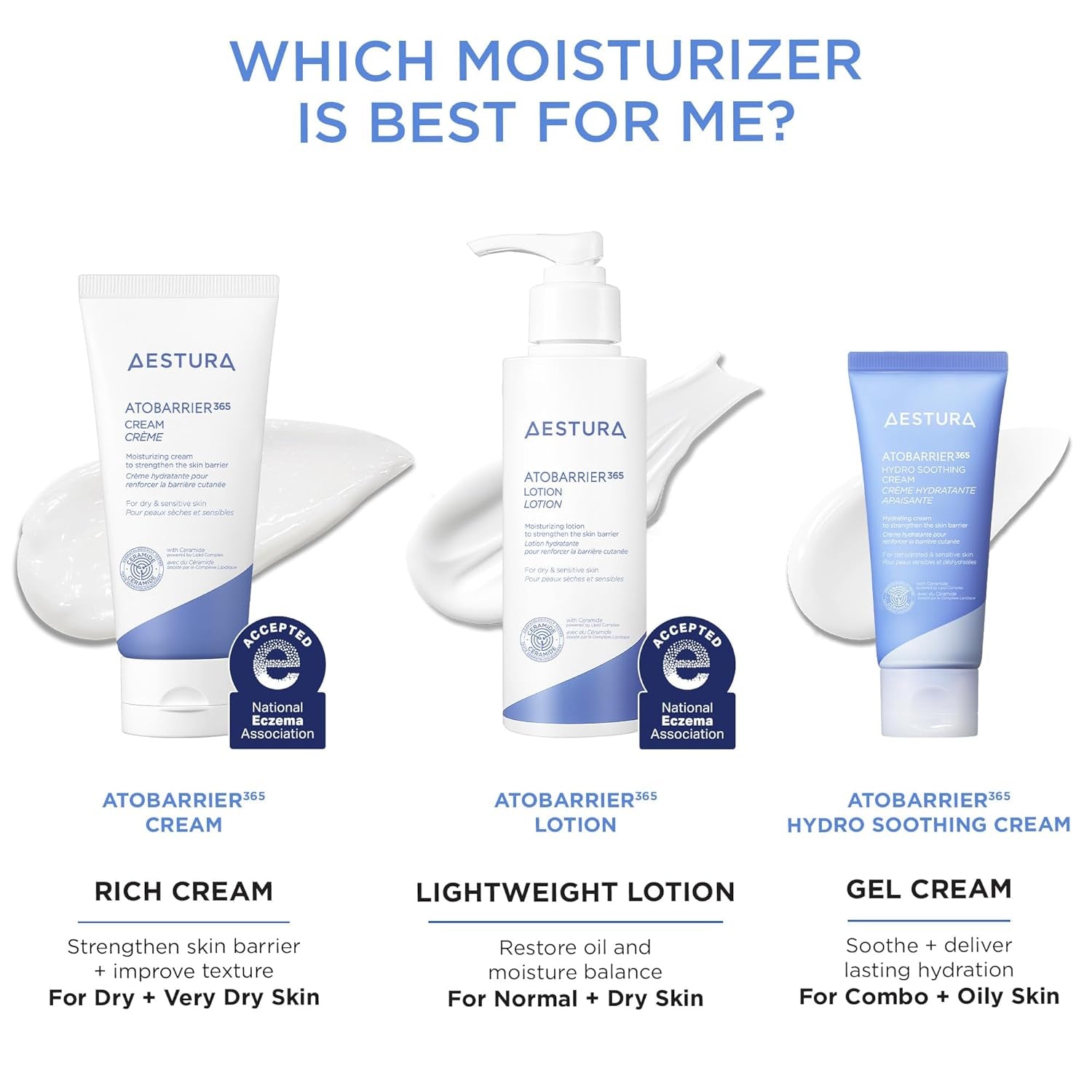 ATOBARRIER365 Cream with Ceramides, Korean Moisturizer for Skin Barrier Repair | Long-Lasting Hydration, Ceramide Capsules, Dry & Sensitive Skin, Non-Comedogenic, 80 Ml / 2.70 Fl.Oz.