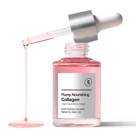 Plump Nourishing Dive in Real Marine Collagen Serum - anti Aging with Hyaluronic Acid, Lifting,Tightening Skincare, Repair Skin with Peptide Complex Facial Serum 30Ml (1.01 Fl Oz)