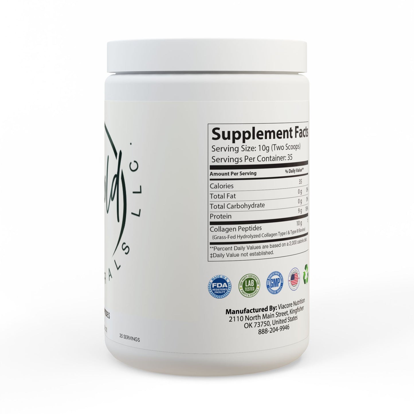 Collagen Peptides Type I & III Supplement (350g, 12.3oz)