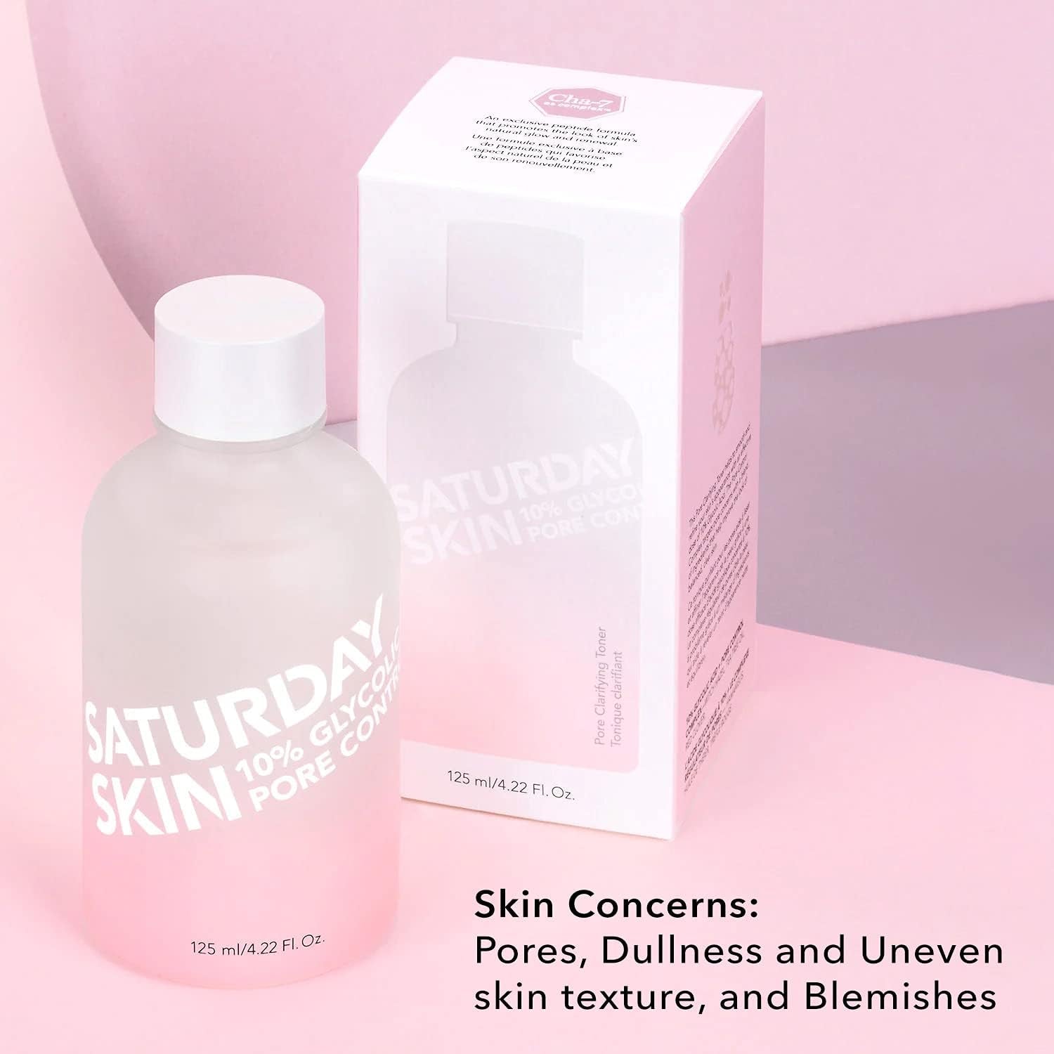Pore Clarifying Toner 10% Glycolic Acid&Aha Deep Cleansing Astringent Facial Toner,Hypoallergenic Skin-Purifying Face Toner to Cleanse, Recondition and Purify Skin, Non-Comedogenic